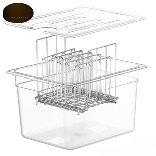 Low Temperature Cooking Slow Cooking Machine Container Low Temperature Slow Cooking Tub Box with Holes Sous Vide Beauty