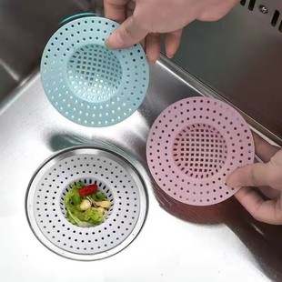 Disposable floor drain filter toilet bathroom sewer sink filter cover anti-hair barrier hair artifact