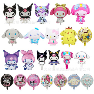Куломи день рождения декоративный набор Sanrio тянет флаг баннер торт вставки воздушные шары для детей