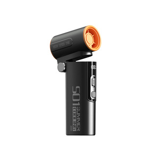 2025 new high-speed violent turbo small fan outdoor camping hair dryer high-power handheld fan dust collector