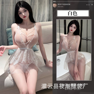 Sanshengyin сексуальное женское белье с открытой грудью чистое желание маленькая грудь Соблазнительная сетчатая Ночная рубашка Горячий свободный костюм 8102