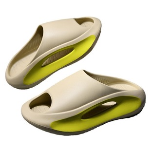 Slip-on slippers men's summer wear fashionable non-slip deodorant outdoor sports soft bottom beach coconut slippers men's