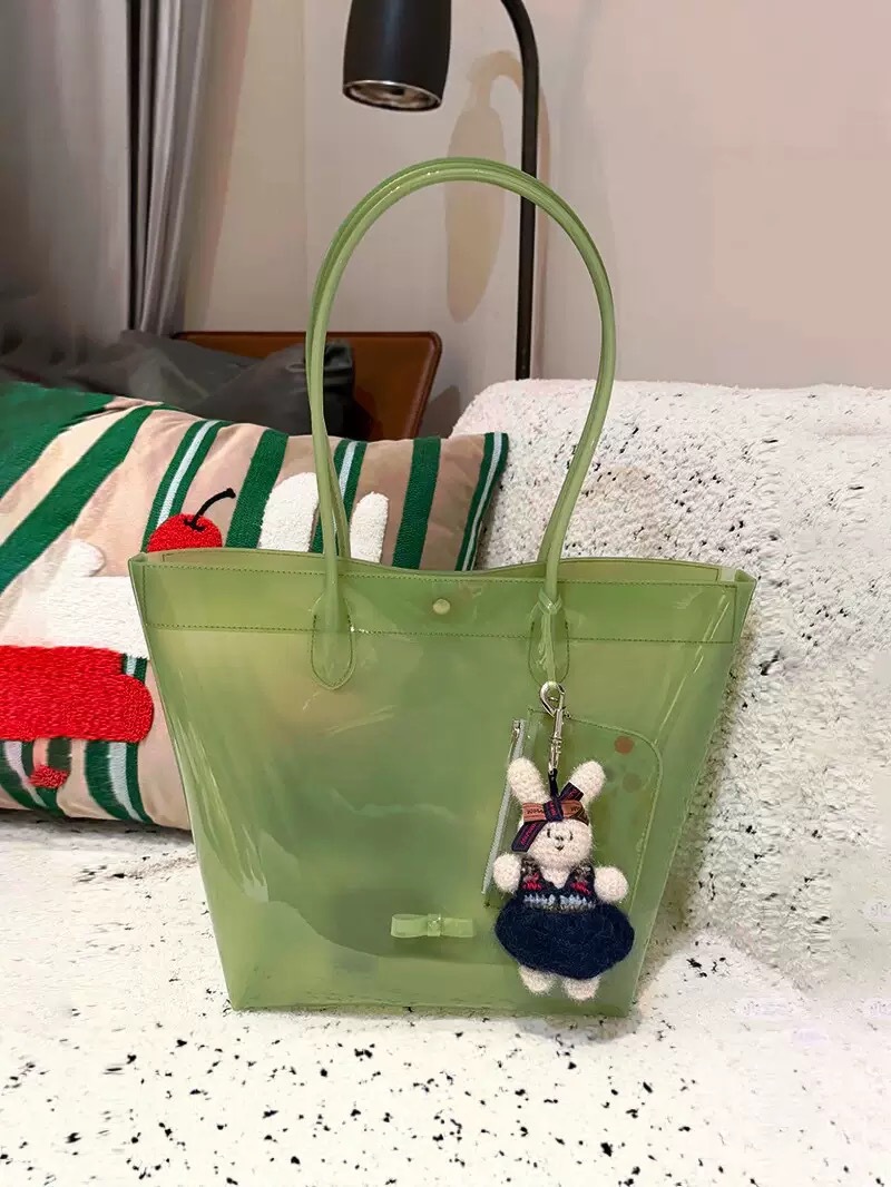 2026 Summer New TPU Jelly Color Simple and Versatile Shoulder Bag, Fashionable Transparent Handbag, Underarm Bag for Women, Trendy