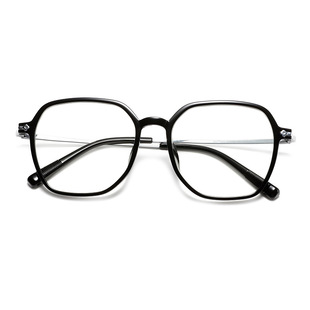 MXTT001 Little Red Riding Book Same Anti-Blue Light Glasses Women's Titanium Frame with Preference Cyber Red Plain and Generous Frame Shows Small Face