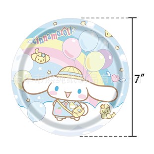 Новый мультфильм Sanrio Yulin Dog Party Товары для детей день рождения бумажная тарелка для скатерти для украшения больших ушей собака баннер