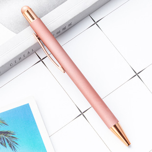 Push Pen спрей клей подарочная ручка оптовый бизнес металлическая шариковая ручка в наличии лазерный логотип алюминиевый стержень сенсорная ручка