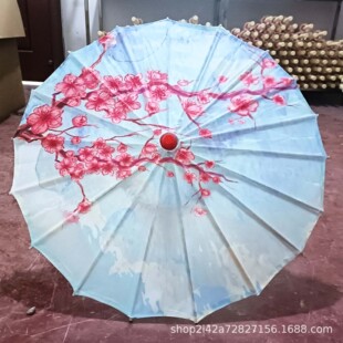 Printed silk umbrella oiled paper umbrella craft umbrella decorative umbrella antique umbrella dancing children student umbrella children toy single Umbrella