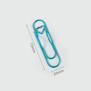 Multifunctional metal love pen holder color paper clip card pen holder creative portable notebook accessories stationery