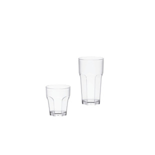 Jia Bao PC drop-resistant frosted octagonal cup acrylic transparent cup Bar Restaurant beer glass plastic cold drink cup