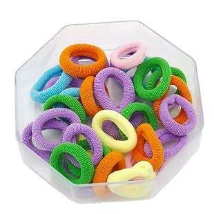 Korean style colorful children's small size towel ring rubber band hair band candy color high elastic simple girl hair tie hair rope