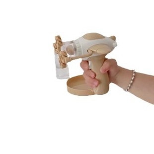 Korean-style ins high-value children's hand-held push-type bubble machine for boys and girls outdoor outing toys