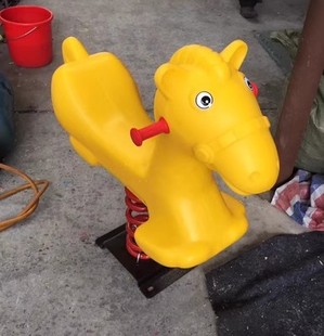 Manufacturers Wholesale Spring Rocking Music. Cartoon Animal Rocking Horse Seesaw. Square Community Kindergarten Kidsren Rocking Horse