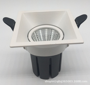 Spotlight led ceiling lamp narrow frame adjustable embedded downlight high display main light simple lamp