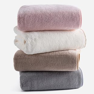 Cross-border Coral Fleece Towel Adult Children's Household Wear-resistant Absorbent Artifact for Wash Face Soft Face Towel Large Towel Bath Towel