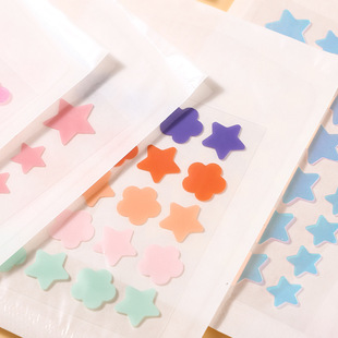 Pimple Sticks Girl's Hot Pot Fire Pimple Sticks Export Sticks Water Colloid Material Isolation Makeup Pollution Five-pointed Star