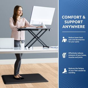 Floor Mat Kitchen Mat Standing Table Mat Home Comfortable Office Garage Durable Waterproof Anti-fouling Anti-slip Bottom