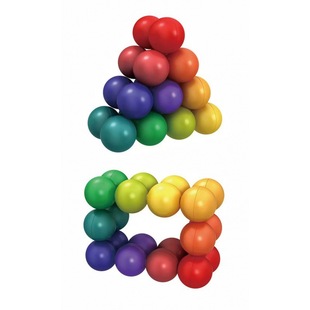 New cross-border puzzle changeable 3D decompression ball combination hot-selling decompression magic ball toy Rubik's cube creative