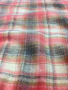Ready Supply of Brushed Plaid Clothing/shoes and Hats/luggage Fabric with Beautiful Price