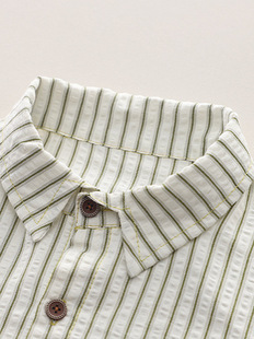 Foreign Trade Children's Wear Summer Fashion Children's Spliced Shirt Handsome Trendy New Arrival Boys Lapel Short-sleeved Shirt suit