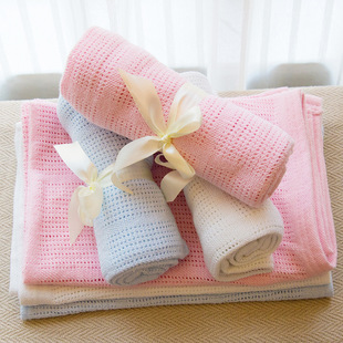 Foreign Trade Cotton Cave Blanket Baby and Young Children Summer Cool Blanket Breathable Soft Blanket Push Car Blanket Towel Quilt Summer
