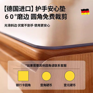 Soft Glass Round Table Mat Transparent Pvc Desktop Protection Mat No-Wash Tablecloth Waterproof Oil-Proof Anti-Scalding Tablecloth