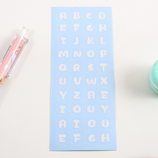 ins wind cream body English letter hand account sticker girl heart hand account DIY material chasing star goo card small sticker