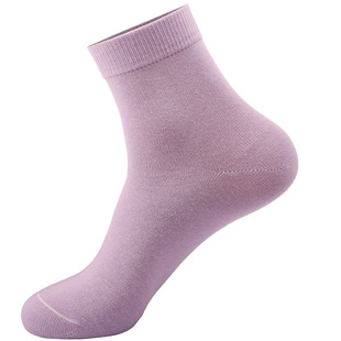 Pure cotton socks women's mid-calf thick cotton sweat-absorbent deodorant trendy all-match women's socks mid-top cotton socks 2518
