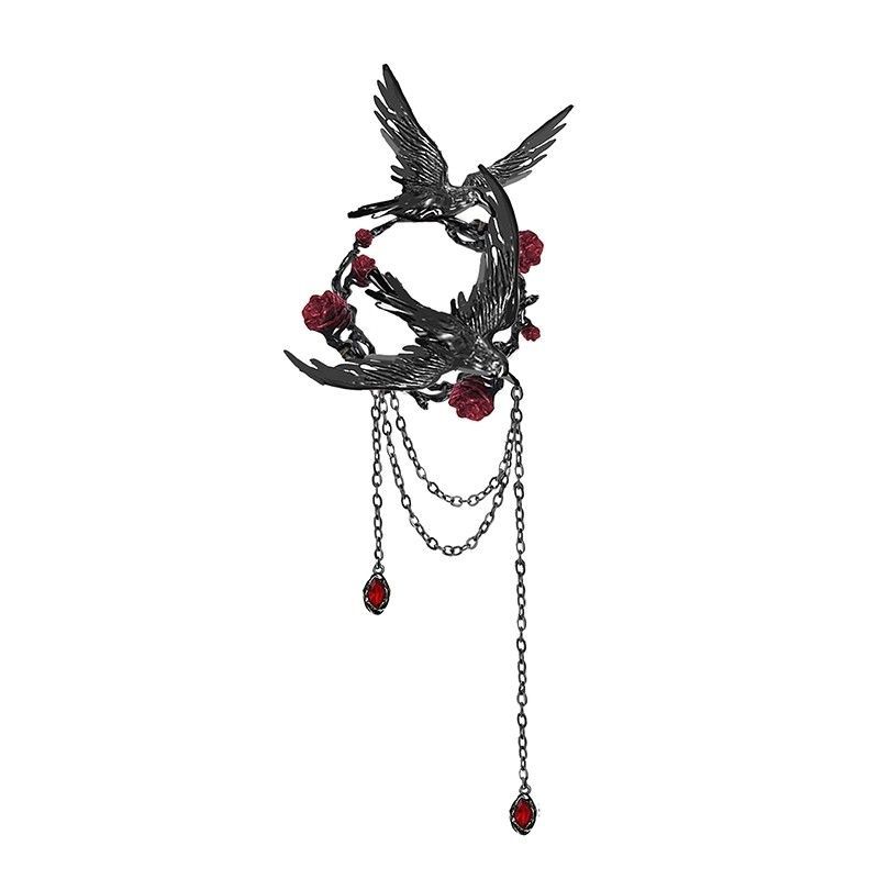 Original Design Thorn Series Sweet Cool Sexy Stylish Crow Accessories Niche High-End Brooch New