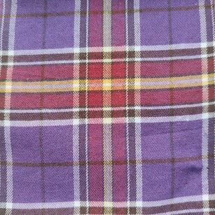 Bright Colorful Plaid Cloth Colorfulful Polyester Cotton Brushed Yarn-dyed Plaid Fabric Christmas Style Yarn-dyed Plaid Fabric