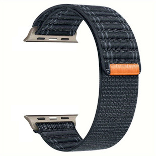For Apple iWatch9 Wavy Nylon Strap S10 Loop Velcro Ultra Woven Bowl