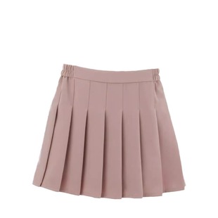Spring and Autumn Girls' White Skirt Korean Style High Waist Elasto Pleated Skirt College Style New Style Girl