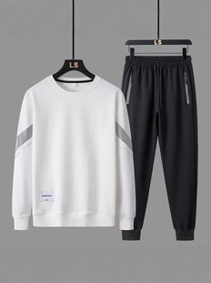 Spring and Autumn Fashionable Sweatshirt suit Two-piece Set Men's Casual Sports suit Men's Round Neck Sweatshirt Men's Fashionable Brand Two-piece Set