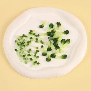 Simulation of small green vegetables model diy handmade accessories miniature food play vegetables Shanghai green vegetables with props model