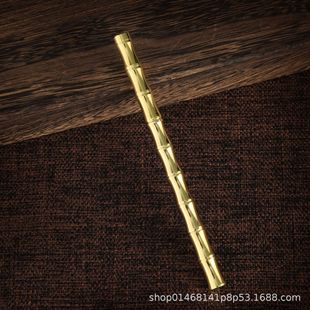 Metal Signature Pen Bamboo Pen Redwood Pen Gold-plated Copper Pen