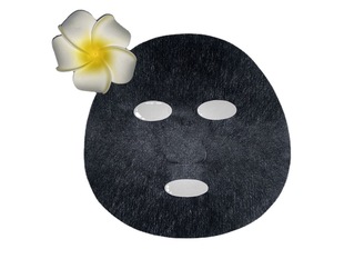 [direct Supply from the Manufacturer] Black Mask Cloth Black Tencel Plain Mask Japanese Dyeing Technology Dyeing Light