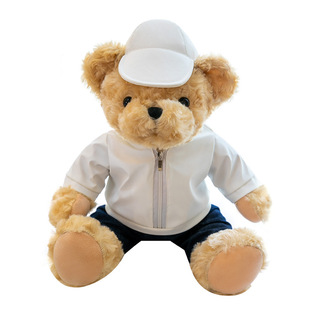 Car logo bear doll plush toy 4S shop gift can add LOGO dressing teddy bear doll wholesale