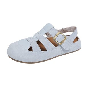Shoes New Ugly Cute Summer Pig Cage Roman Shoes 2025 Slip-on Women's Shoes Platform-soled Birkenneth Shoes Women's Sandals