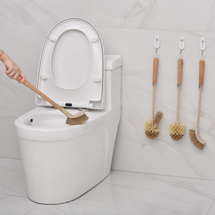 One Wood One Carpenter Household Toilet Brush Toilet Toilet Cleaning Brush Long Handle Toilet Brush LOGO