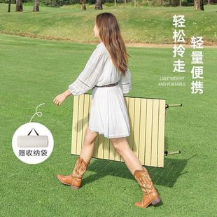 Folding portable outdoor table stall camping fishing picnic table field self-driving barbecue light free shipping..