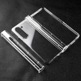 For GalaxyZ fold6 folding screen lower cover pen slot with hinge Samsung fold5 PC transparent material case