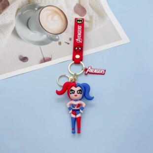 Cartoon Superhero Series Clown Women Keychain Couple Car Key Bag Bag Pendant Wholesale Cross-border Foreign Trade