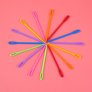 Plastic Needle 9cm color sweater knitting tool sewing needle sewing needle wool knitting needle wholesale