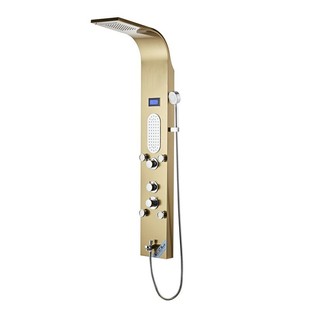 Multi-functional 304 stainless steel hot and cold shower screen multi-color shower suit household rose gold constant temperature shower
