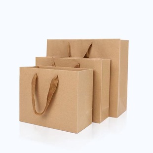 Thickened spot clothing Kraft paper bag milk tea handbag take-out packing bag gift packaging bag logo wholesale