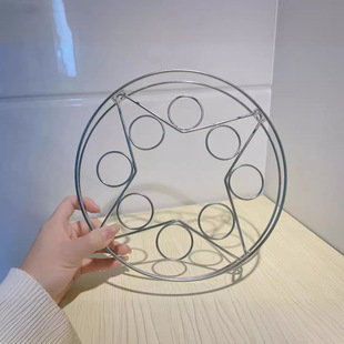 Four-corner star pot rack bold stainless steel kitchen multifunctional rack solid steam rack heat insulation rack a generation of hair