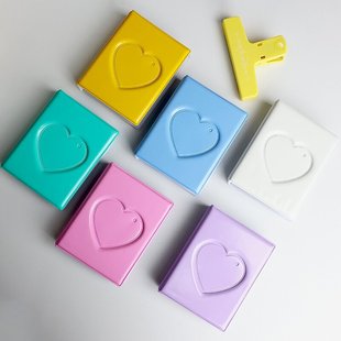 Macaron Цвет Любовь карта Книга девушка Сердце Звезда альбом Polaroid звезда маленькая карта для хранения Книга