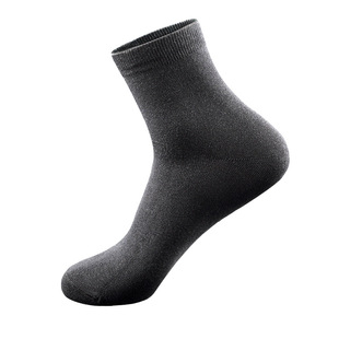 Business medium tube deodorant socks men's combed cotton short tube socks spring and autumn boxed NA meter silver ion antibacterial socks