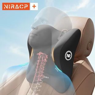 Car headrest neck pillow lumbar suit memory cotton car pillow car back cushion driver waist cushion suit