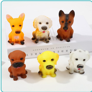 Creative Vocal Toy Dog Vinyl Puppy Pet Model Vent Pinch Called Simulation Plastic Animal Toy