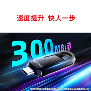 Sandi 64GB USB3.2 Type-C U Disk CZ480 Read Speed Up to 300 MB/s Data Recovery